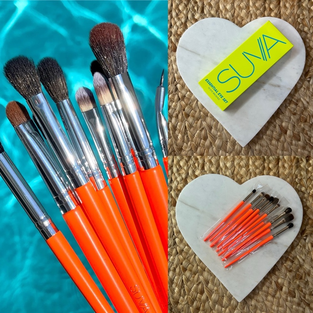 BNIB Suva Beauty 10 pc Eyeshadow Brush Set
